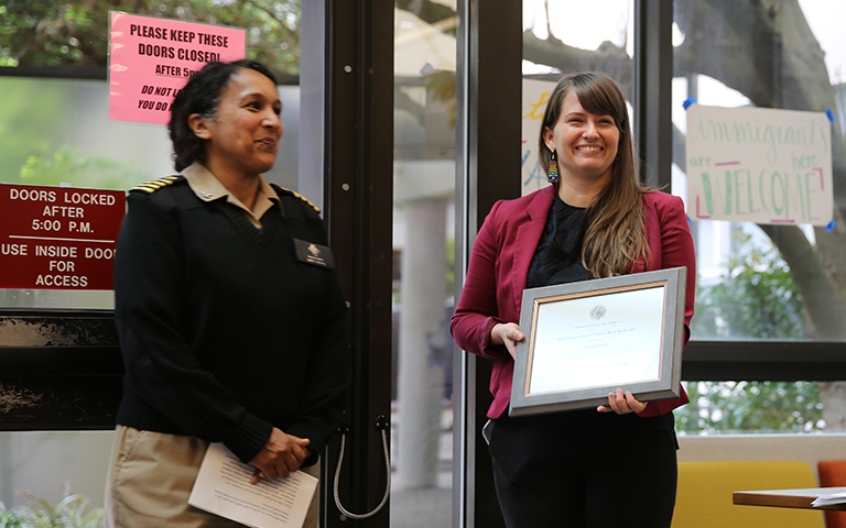 Medical Student Receives Service award