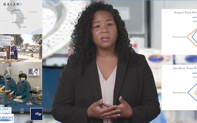 Deans Prize winner, Brittany Robinson, at the 2021 virtual Inquiry Symposium