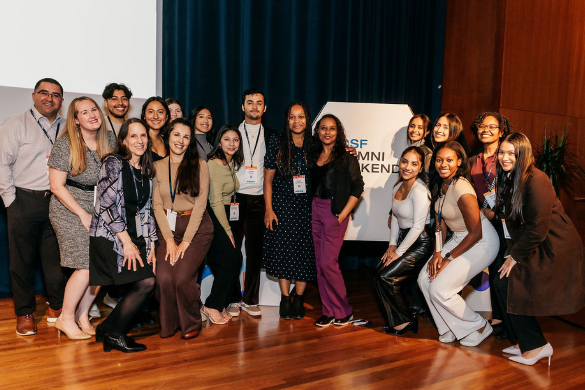 UCSF School of Medicine Post Baccalaureate program alumni and staff at the 2024 Alumni Weekend