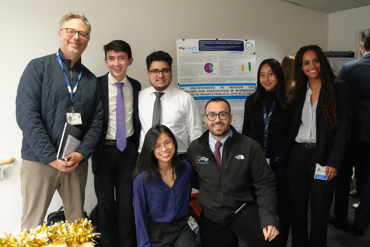 Medical students and coach at the CMC Health Systems Improvement Symposium