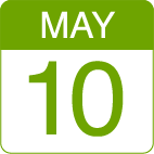 icon saying May 10.