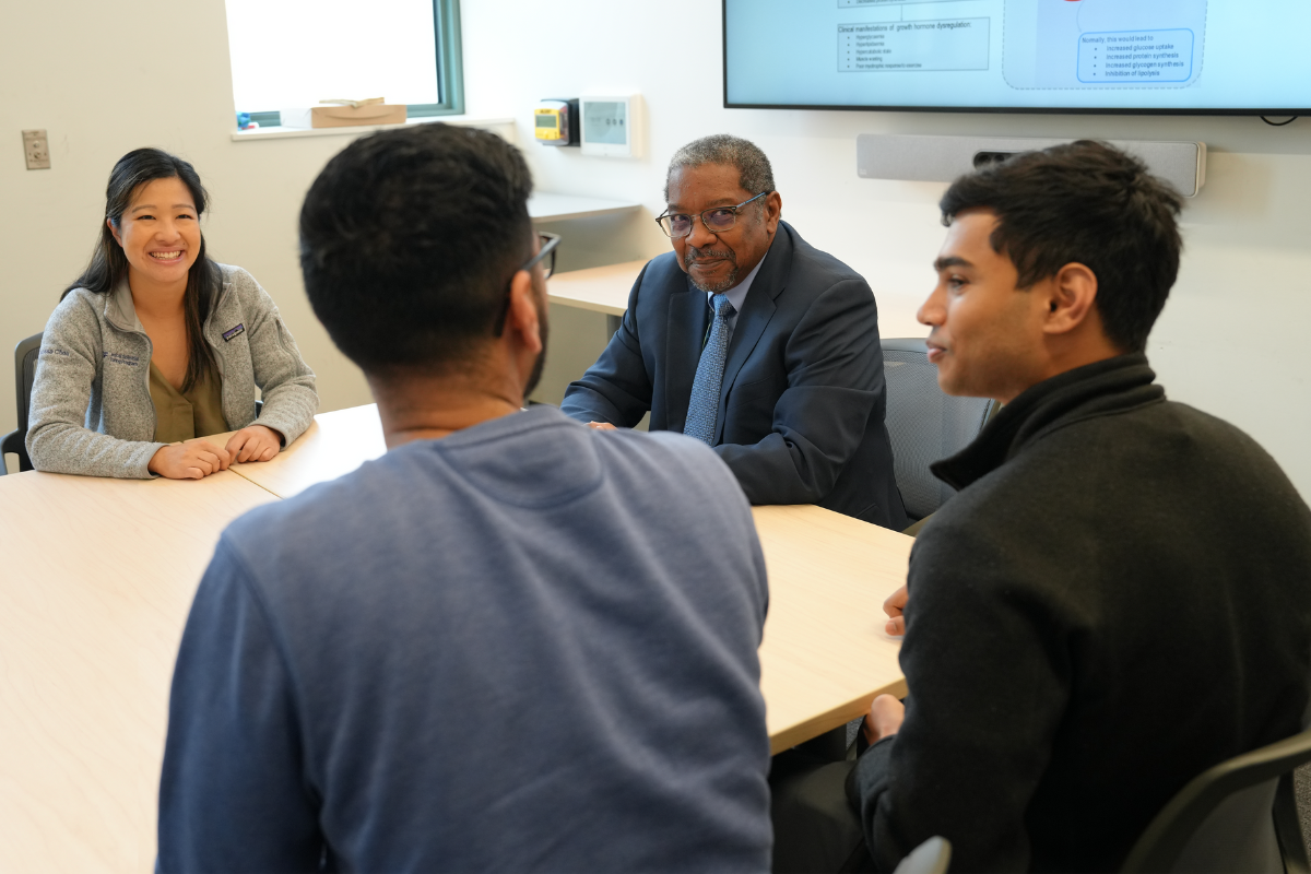 SOM Students and SOM Dean interacting in 2025