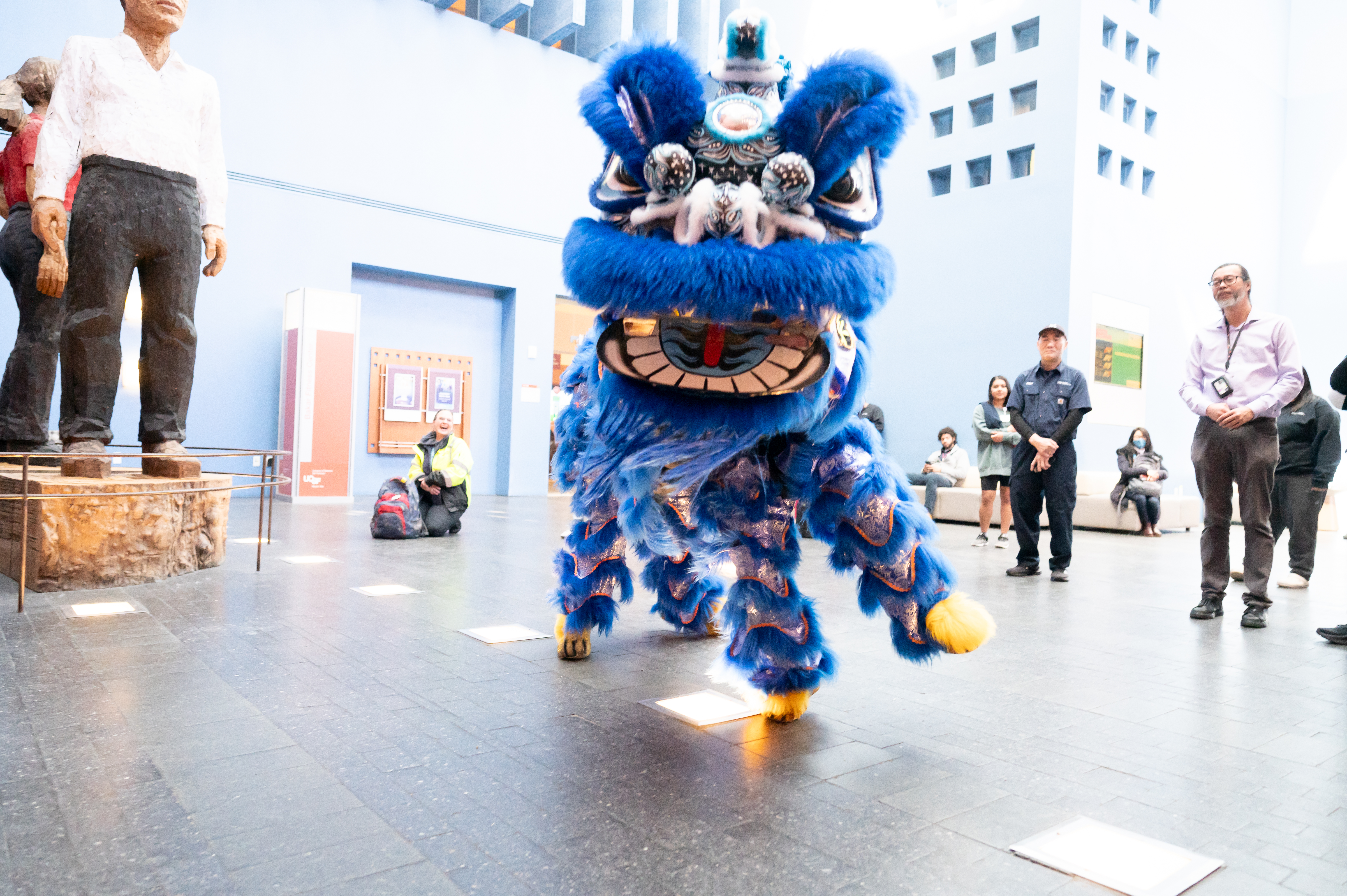 Chinese New Year celebratory lion dance
