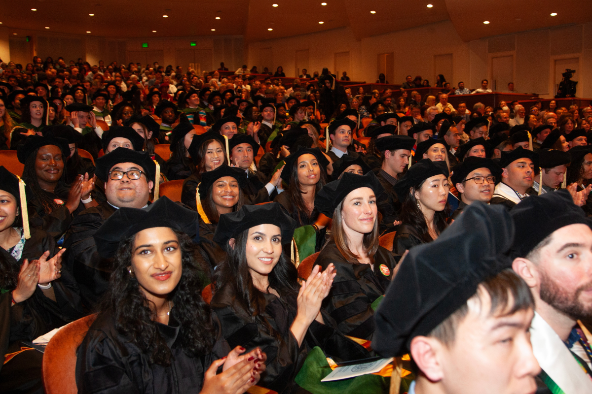 Group photo of UCSF medical student graduates