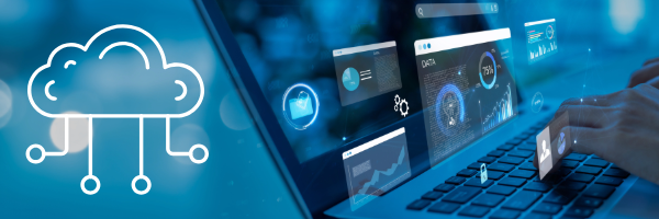 Cloud Icon and laptop