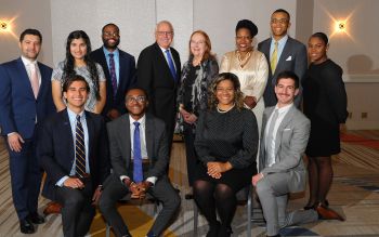 AAMC scholars, including UCSF Medical Student Kyle Lakatos (bottom right) receive awards at the Association of American Medical Colleges Annual Meeting November 2019.