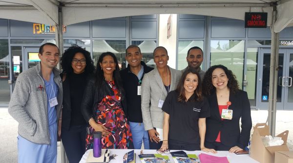 UCSF Faculty and trainee's tabling at an event